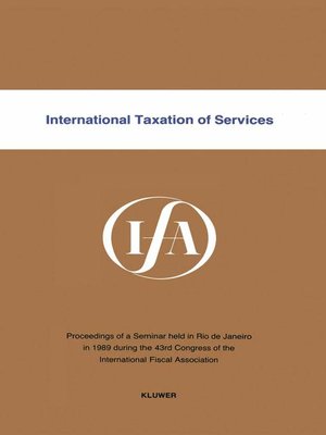 cover image of International Taxation of Services